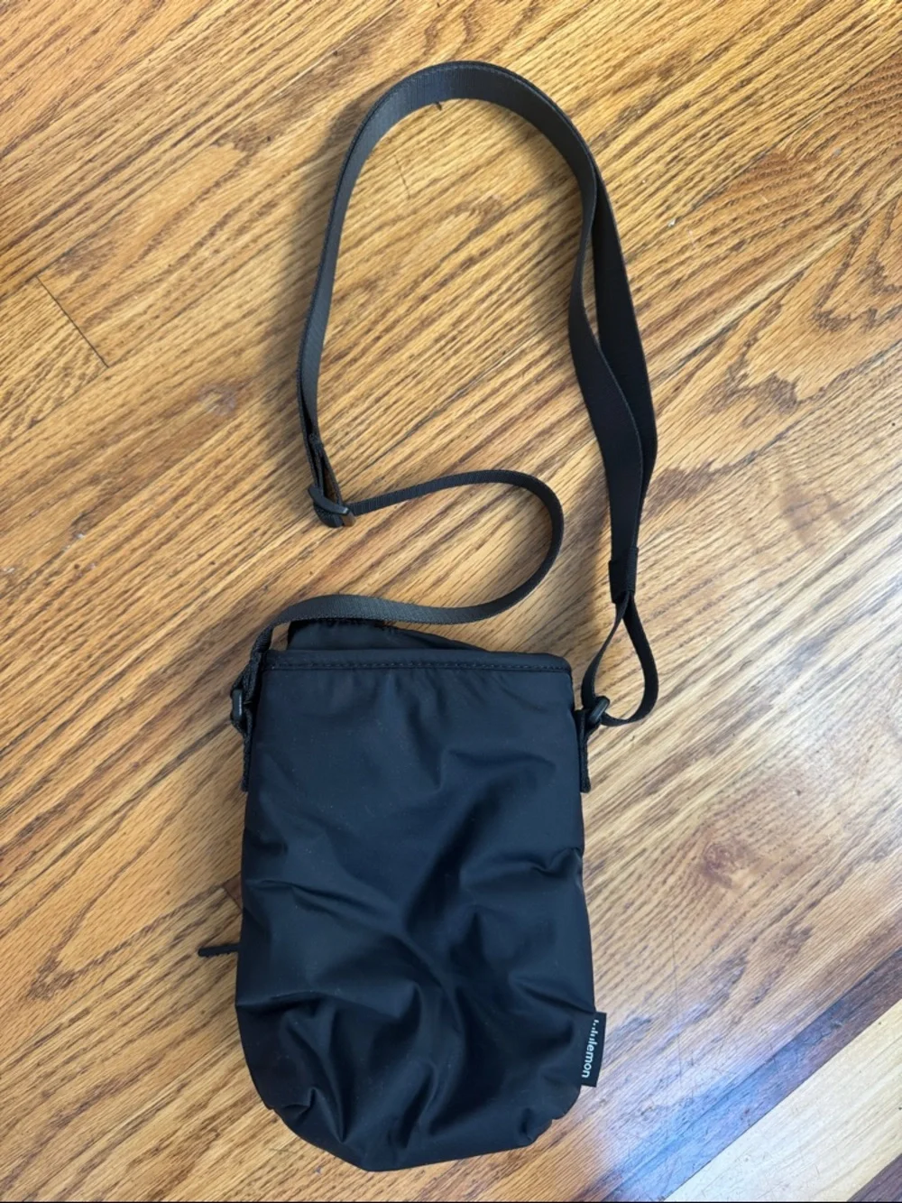 lululemon athletica black Water Bottle Crossbody with Front Pocket 2L